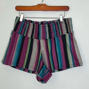 Torrid Wide Waistband Multi Stripe Sleep Shorts